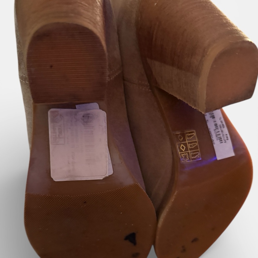 Brown Suede Embroidered Boots - Picture 6 of 6